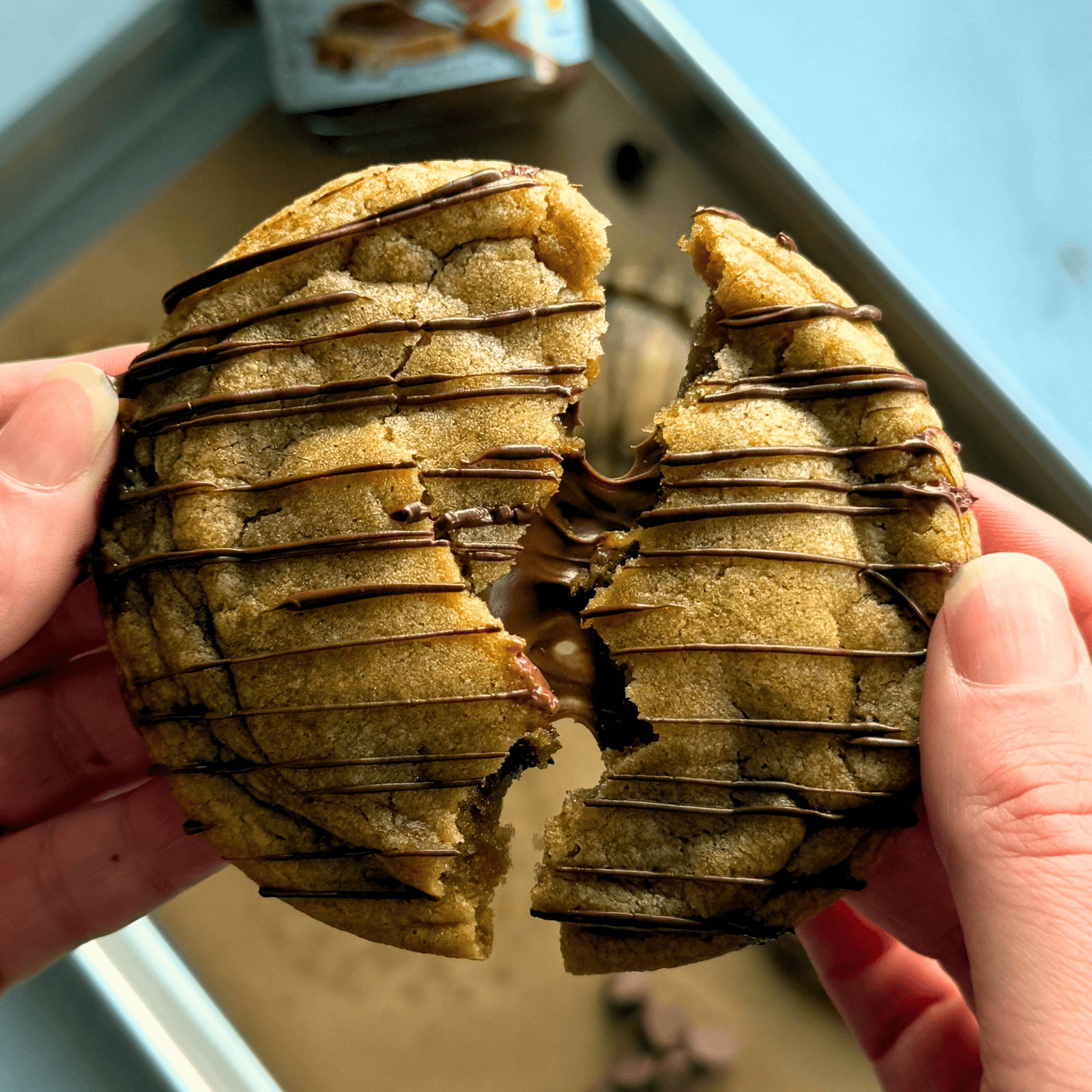 Nutella Stuffed Brown Butter Cookies